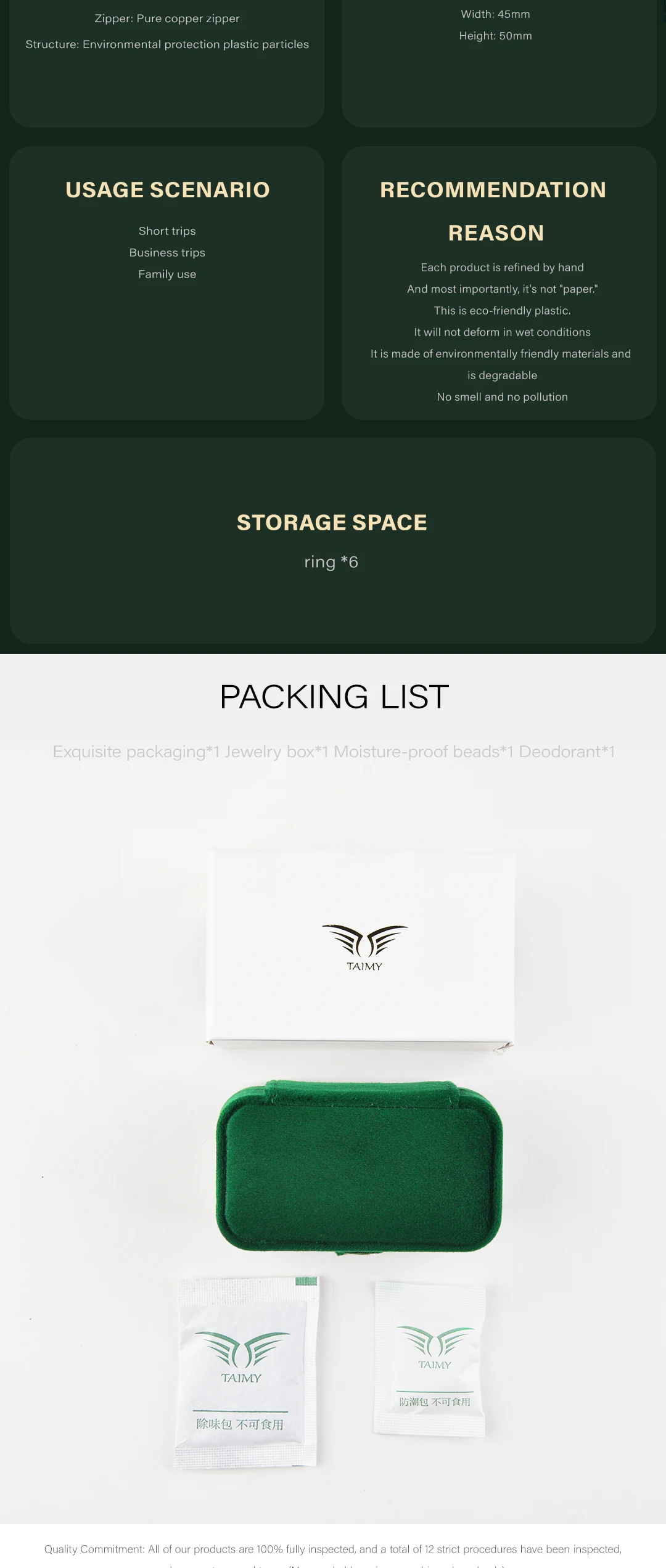 TAIMY Mini Plush Velvet Ring Jewelry Box Portable Travel Storage Case Free Support Custom Logo Service Jewelers Packaging Boxes