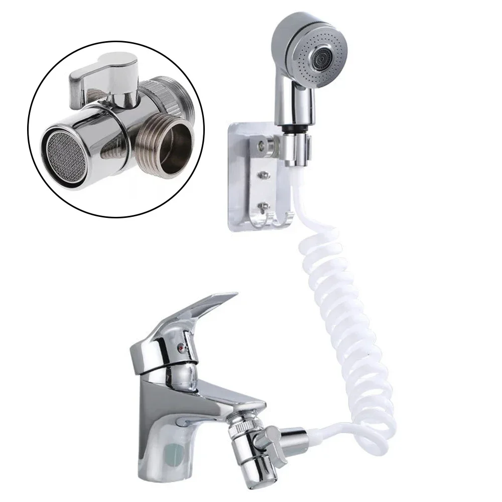 3 PCS/set 1/4-turn Valve Toilet Bathroom Brass Sink Valve Diverter Faucet Splitter Hose Adapter M22 X M24