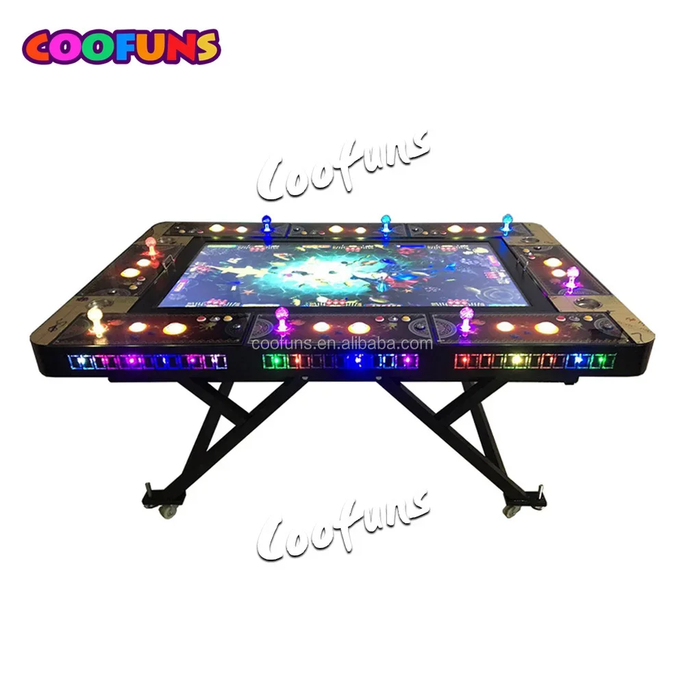 8 Players Folding Fish Table Shooting Arcade Fishing Game Machine with Ocean King Games