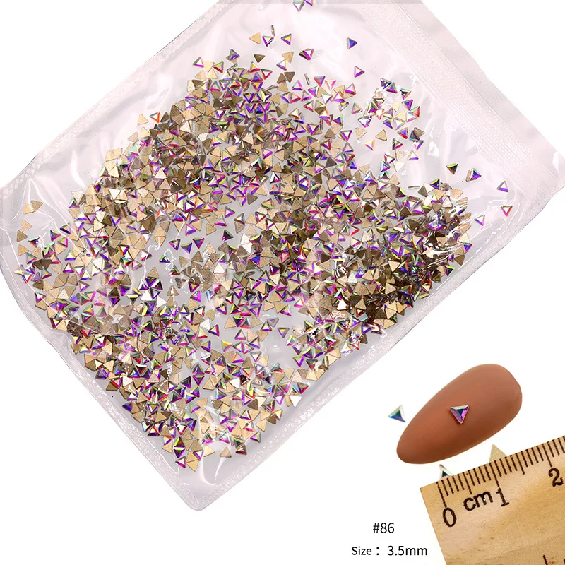 VDD 81-118 Großhandel 1440 Stück Glasrhinestones Kristall AB Flache Rückseite Glänzende Strass-Steine für DIY-Handwerk Nagelkunst-Zubehör – Detail 12