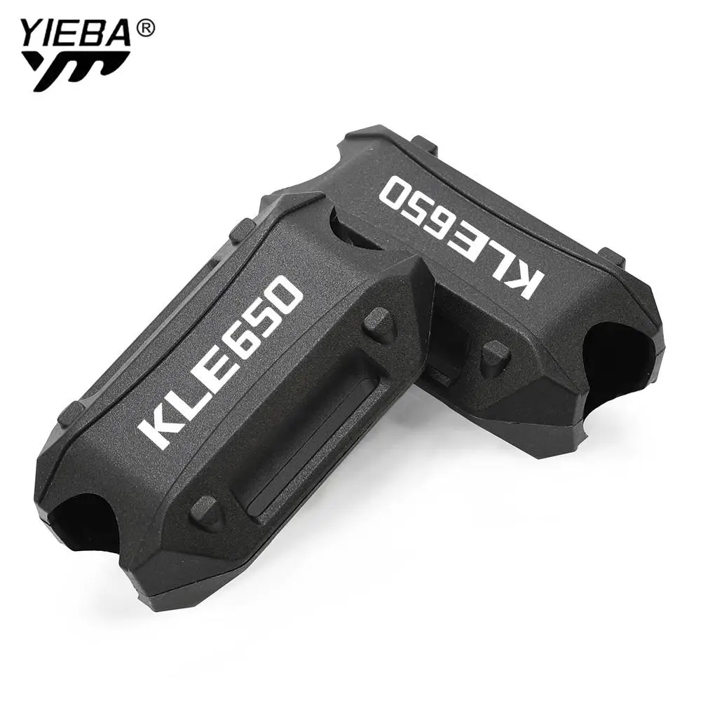 Motorcycle 25mm Crash Bar Bumper Engine Guard Protection Decorative Block For KAWASAKI KLE500 KLE650 KLE 500 KLE600 1991-2007