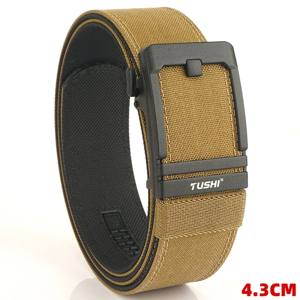 TUSHI 43mm Steifer Taktischer Gürtel für Männer Metall Automatische Schnalle Militär Polizei Duty Gürtel 1100D Nylon Gun Gürtel Casual gürtel Männlich – Detail 14