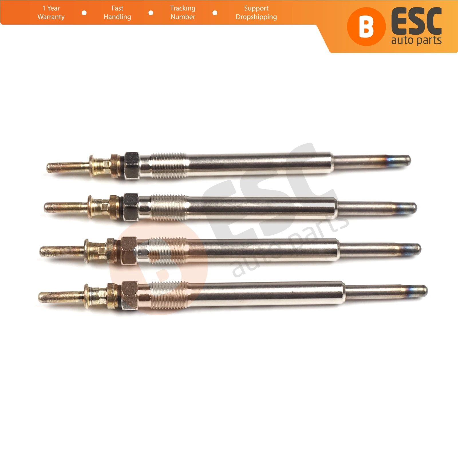 ESC Auto Parts EGP39-1 4 Pcs Heater Glow Plugs GX133, 0 100 226 370, GN025 for BMW E38 740d Fast Shipment Ship From Turkey