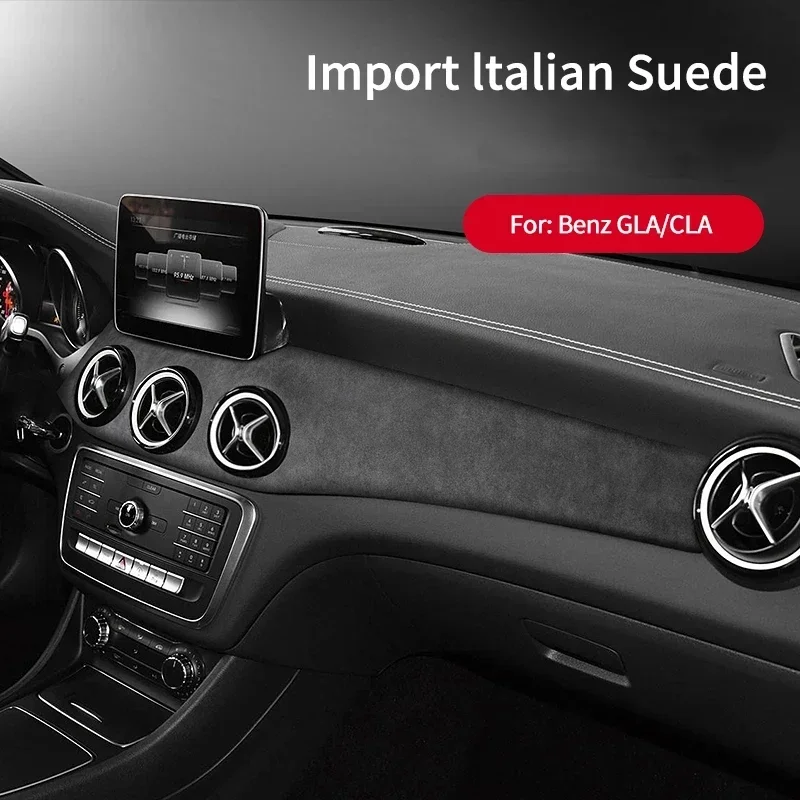 

Для Mercedes Benz GLA CLA 2014 2015 2016 2017 2018 2019 панель центрального управления воздуховыпускным отверстием Alcan tara замшевый материал