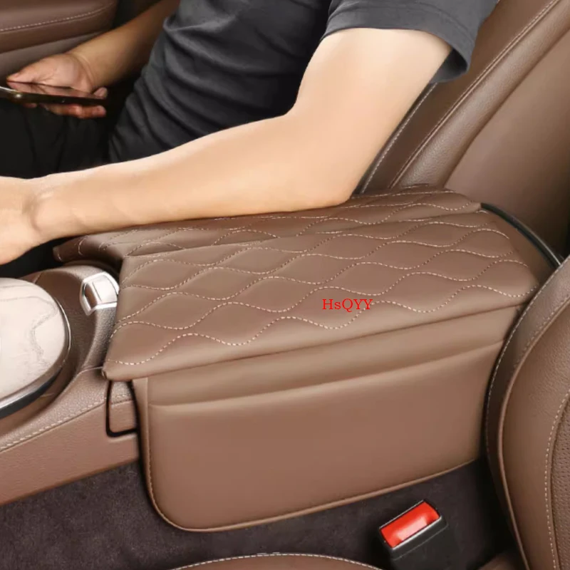 Center Console Armrest Box Cover Pad Decoration For Mercedes Benz E CLS Class W213 C257 W257 Leather Anti-Scratch Armrest Cushio