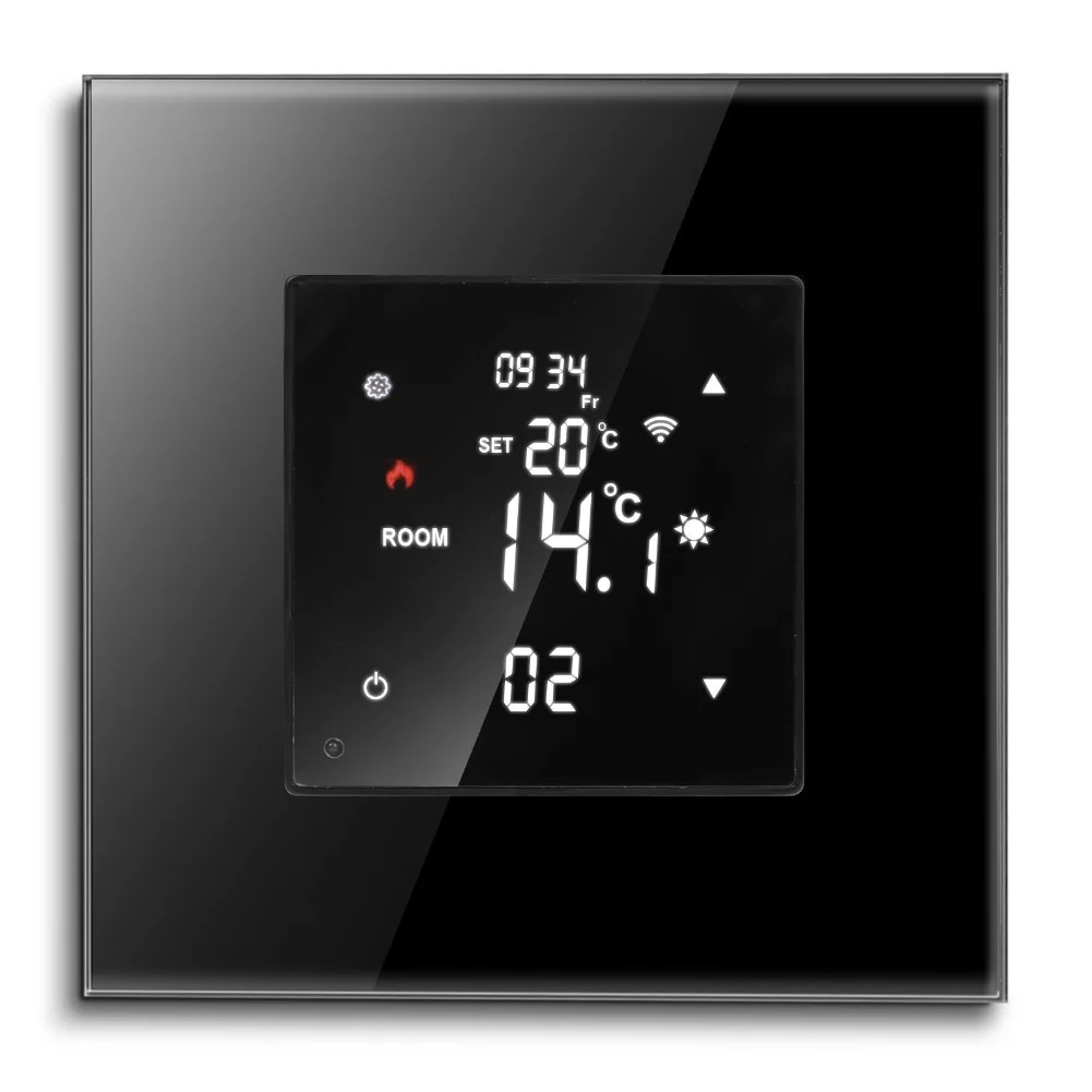 For Minco Heat M3H System Electric Floor Heating Controller Smart WiFi Thermostat Black Heating Wide Temperature Range 5-35C