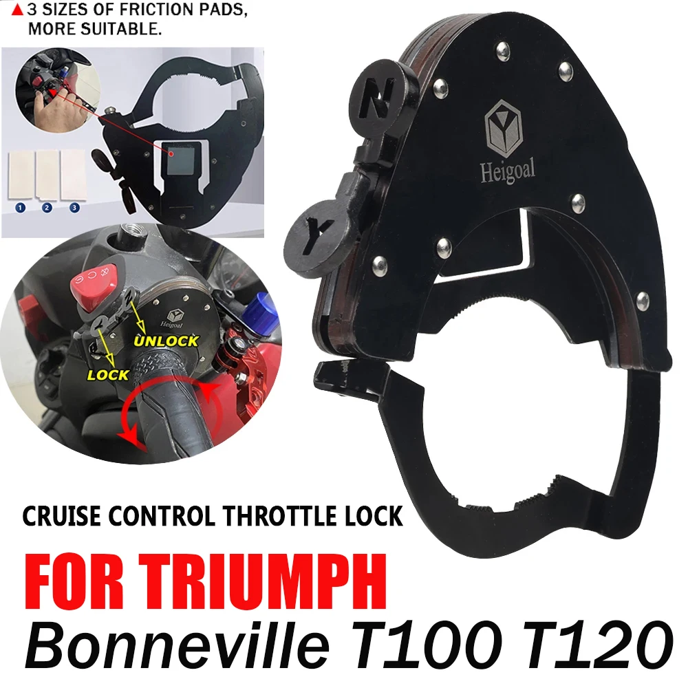 

For Triumph Bonneville T100 T120 Bobber T 120 T 100 Motorcycle Accessories Cruise Control Handlebar Throttle Lock Assist