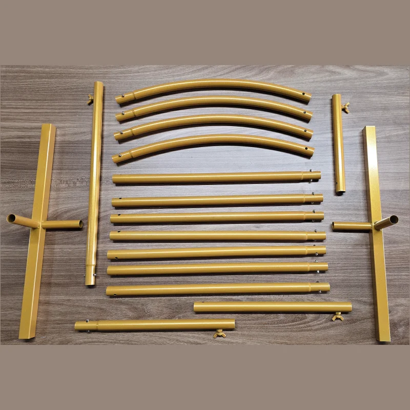 New Golden Arch Background Metal Frame Short 5ft/6ft/6.6ft Size Easy to Disassemble Install Wedding Event Photography Decoration