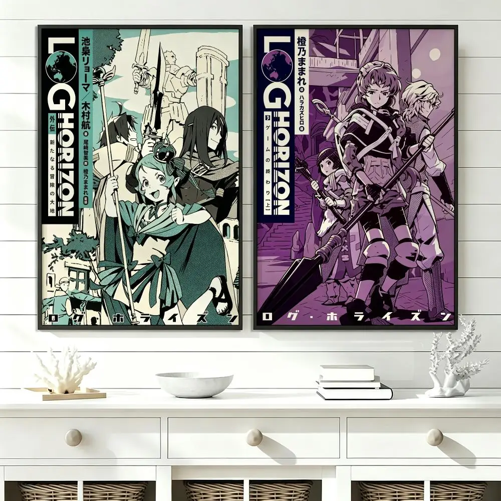 anime Log Horizon Poster Poster HD Trendy SelfAdhesive Wall Art Print For Living Room Bedroom Dorm Office Home Gift