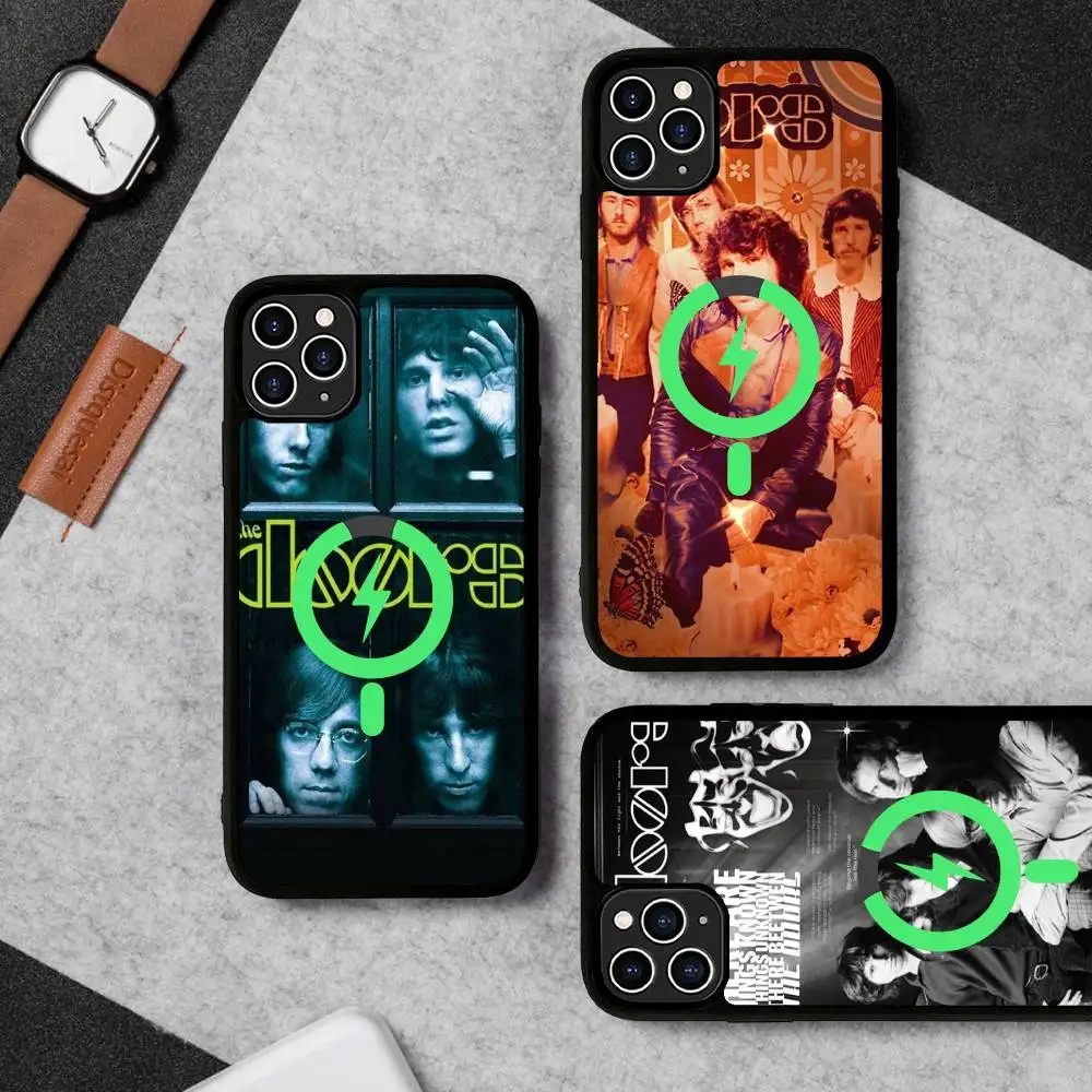 Rock Band The Doors For Magesafe Magnetic Wireless Phone Case For IPhone 17 Pro Max Air 13 12 Mini 16 15 14 11