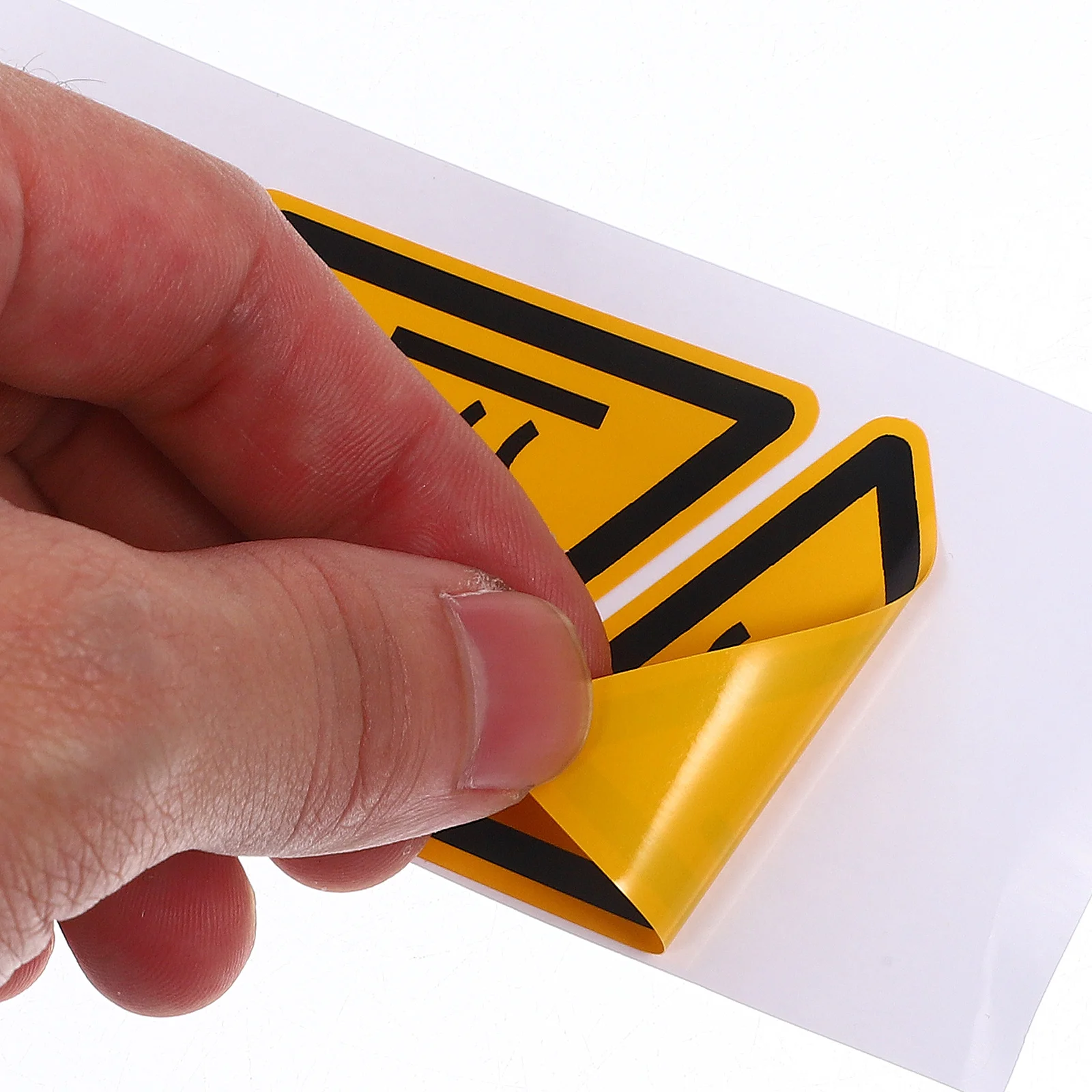 

6pcs Warning Label Stickers 100mm Self Adhesive High Temperature Safety Signs Caution Hot Surface Decals for Equipment