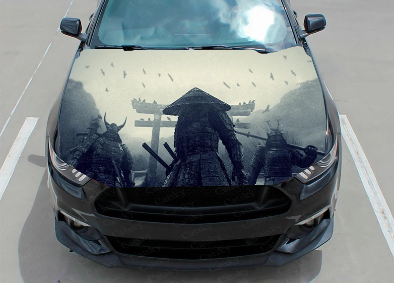 

Samurai Graphics Armor Car Decal Graphics Vinyl decal Cover Pattern Packaging Decal custom DIY design hood engine Decal Stickers