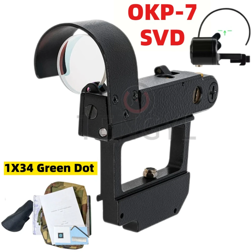 OKP-7 SVD 1x34 Рефлекторный прицел Тактический прицел ОКП-7 Red Green Dot/Arrow Version Оптический прицел подходит для рейки 20 мм 22LR.5.56 .308 и т. д. OKP-7 SVD 1x34 Рефлекторный прицел Тактический прицел ОКП-7 Red Green Dot/Arrow Version Оптический прицел подходит для рейки 20 мм 22LR.5.56 .308 и т. д.