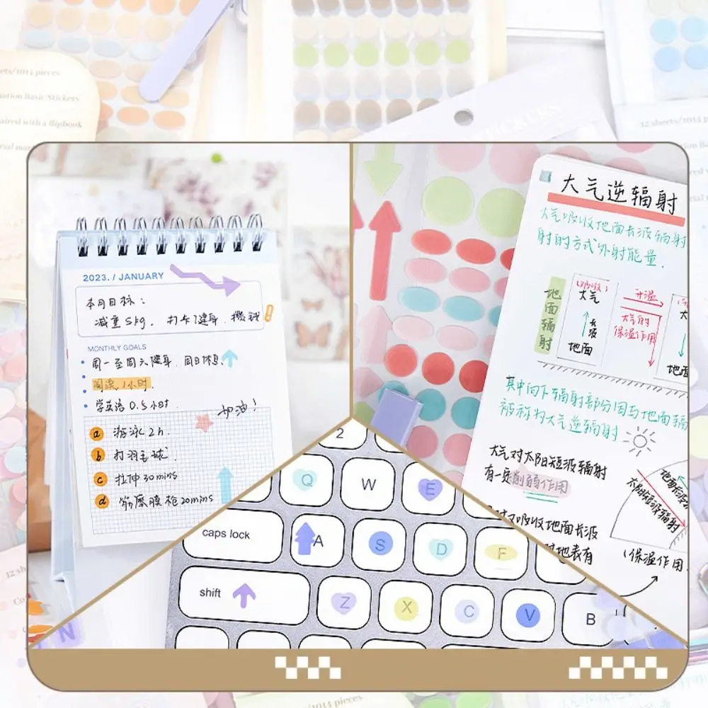 12 ชิ้น/ถุงน่ารักตกแต่ง Basic ตัวอักษรสติกเกอร์ชุด DIY โรงเรียน Scrapbooking สติกเกอร์เครื่องเขียน Washi เทปเคสโทรศัพท์