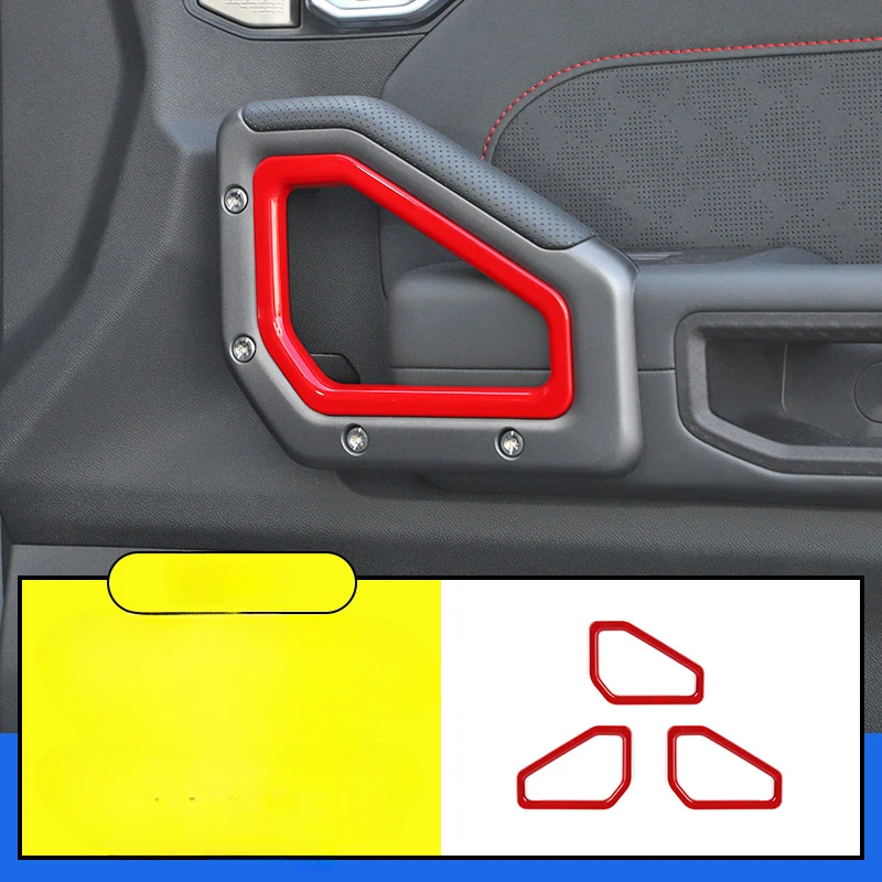 For JETOUR Tourer Traveler T-X 2023-2024 ABS Door inner handle decorative frame Car interior modification accessories