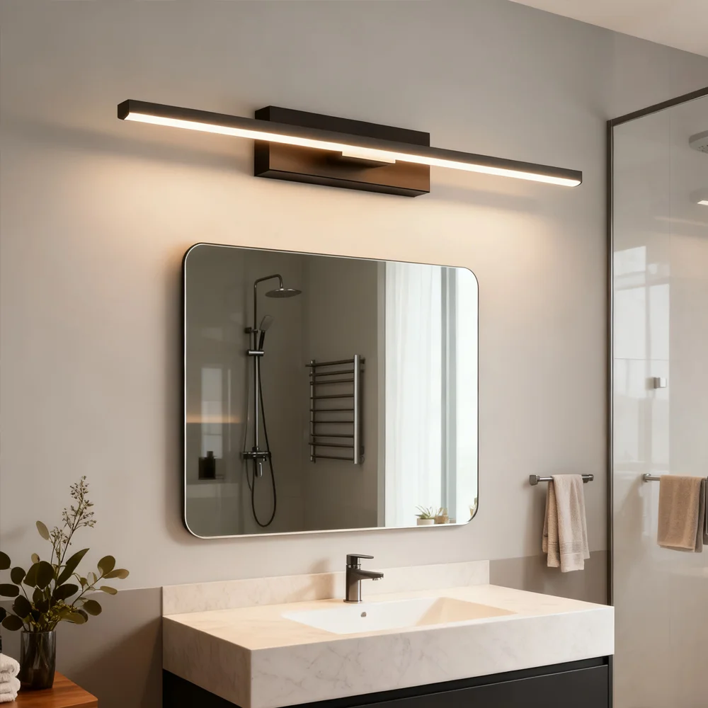 DAMIASMIL LED Wall Light Hardwares Modern Rotatable Bathroom Makeup Mirror Light for Bedroom Line Sconces Lighting Fixture