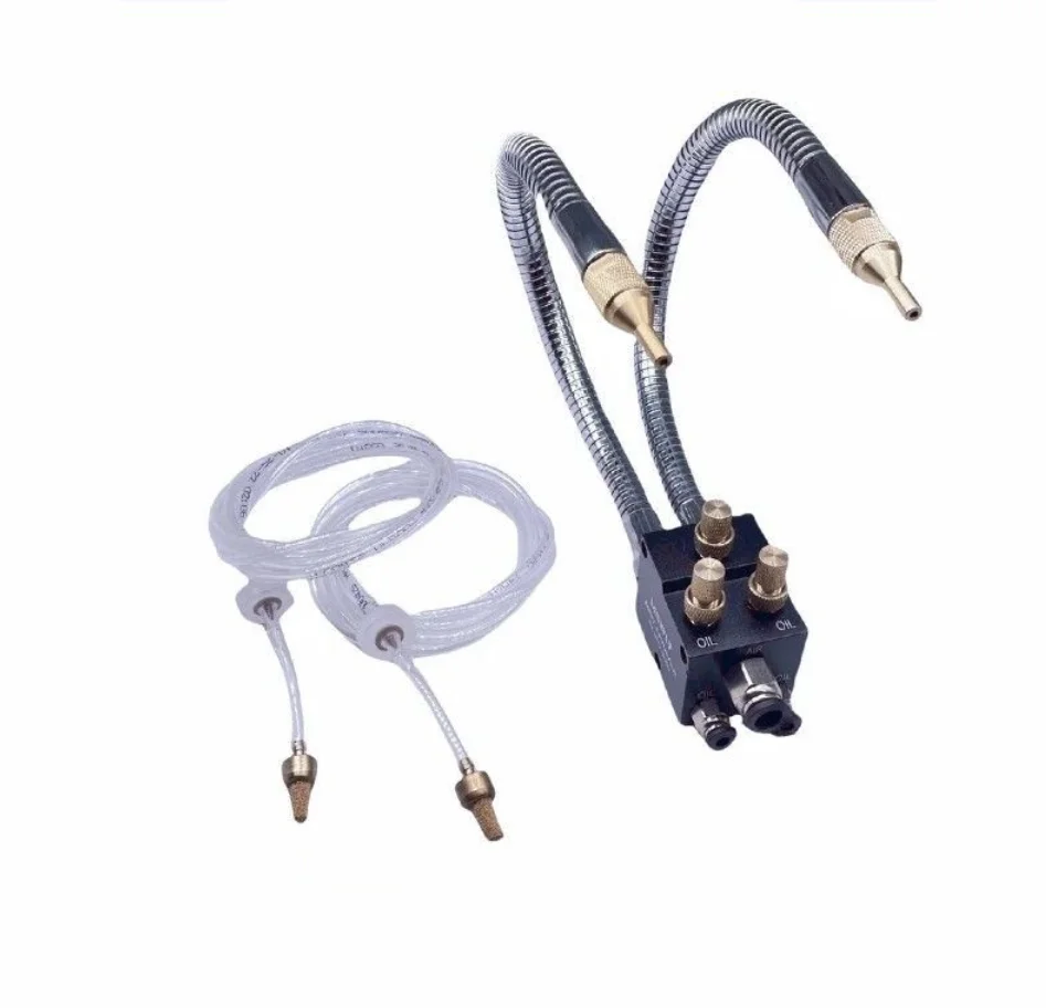 

CNC lathe milling drill engraving saw tool double nozzle High quality mist cooling lubrication spray system unit