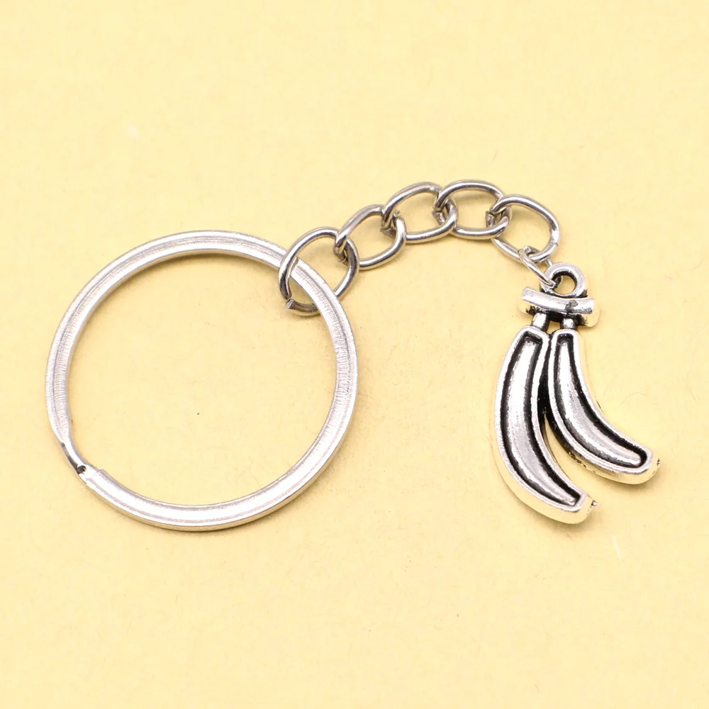 1 Piece 14x26mm Banana Korean Keychain Kids Birthday Gift