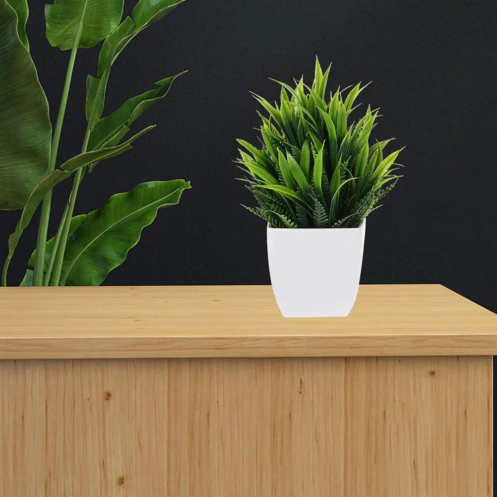 نبات صناعي صغير بوعاء نابض بالحياة بونساي وهمية للمنزل والمكتب داخلي منضدية مكتب رفوف الحمام ديكور نباتات خضراء صغيرة