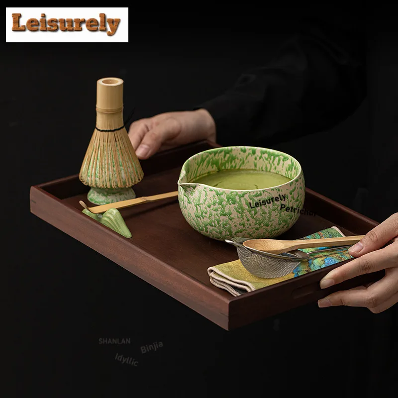 

Набор инструментов для печи Fambe Wave Point Matcha, восьмикомпонентная керамическая чаша для чая, подставка для сто книг, принадлежности для чайной посуды для рукоделия