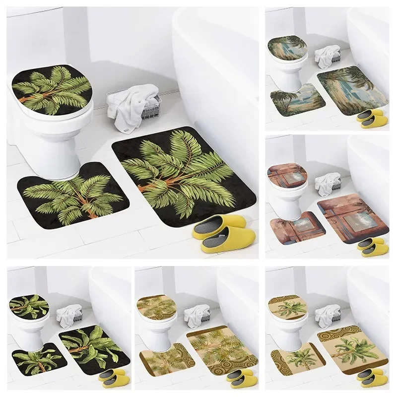 

Нескользящий коврик для душа, ковер для ванной комнаты, украшение в пляжном стиле, водопоглощающий ковер для ванны, чехол для унитаза, декоративная крышка