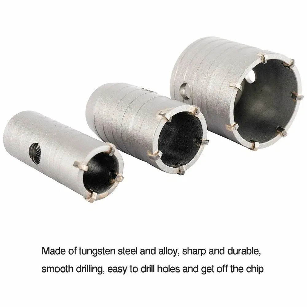

Durable 30/40/60MM Concrete Wall Hole Saw Alloy High Quality Shank Hole Saw Electric Hollow Core Drill Bit for Concrete Cement