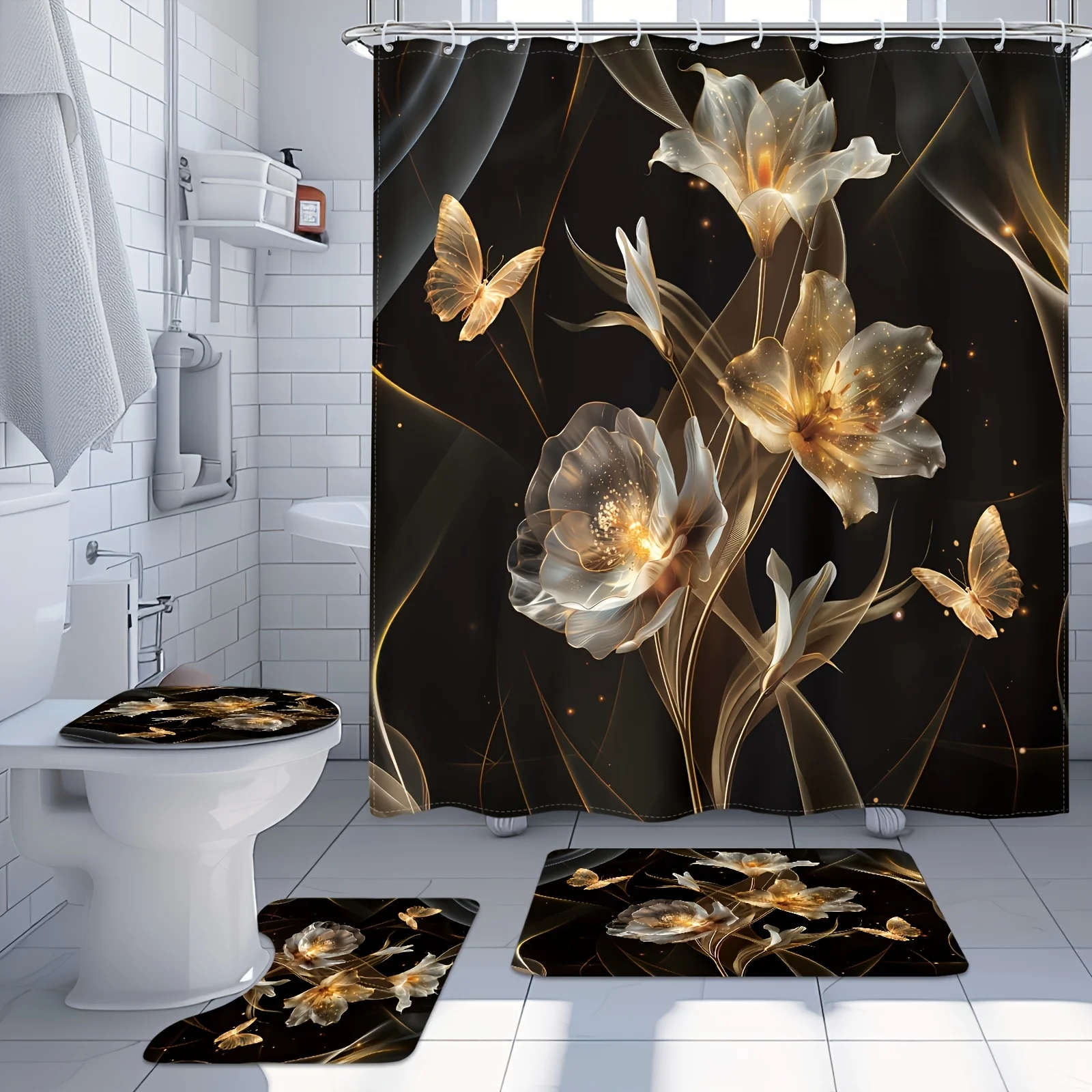 

Elevate Your Bathroom with Luxury: The Perfect Choice for Connoisseurs of Quality - An Exquisite Four-Piece Bath Set