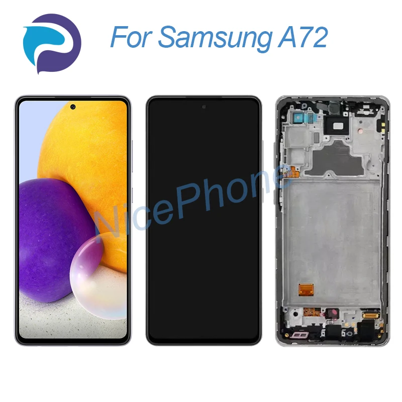 for Samsung A72 LCD Screen + Touch Digitizer Display 2400*1080 SM-A725F/DS/M/DS A72 LCD Screen Display