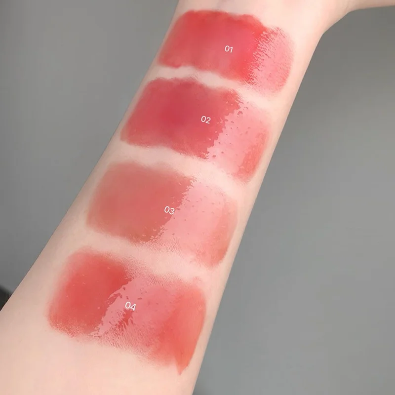 กระจกลิปกลอสผลิตภัณฑ์ระดับชาติให้ความชุ่มชื้นลิปกลอส Pseudo-ธรรมชาตินักเรียนแต่งหน้า