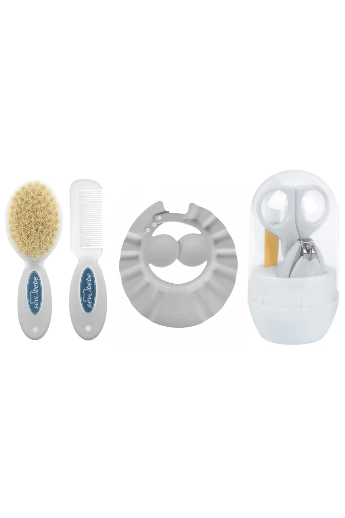 فرشاة طبيعية مشط استحمام الطفل رئيس مجموعة العناية بالأظافر