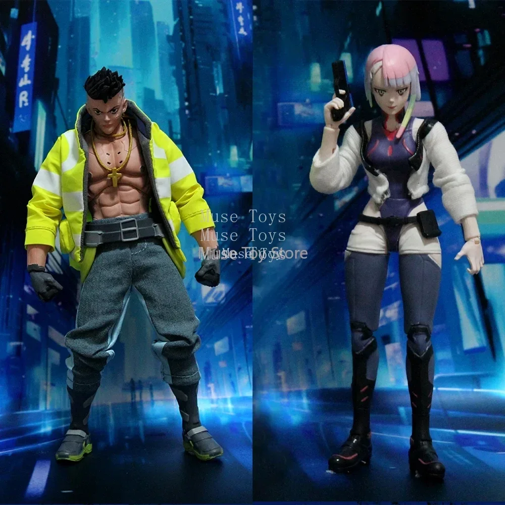 New Original Jada Cyberpunk:Edgerunners Anime Figure David Martinez Lucyna Kushinada Action Figure Doll Toys Kids Christmas Gift