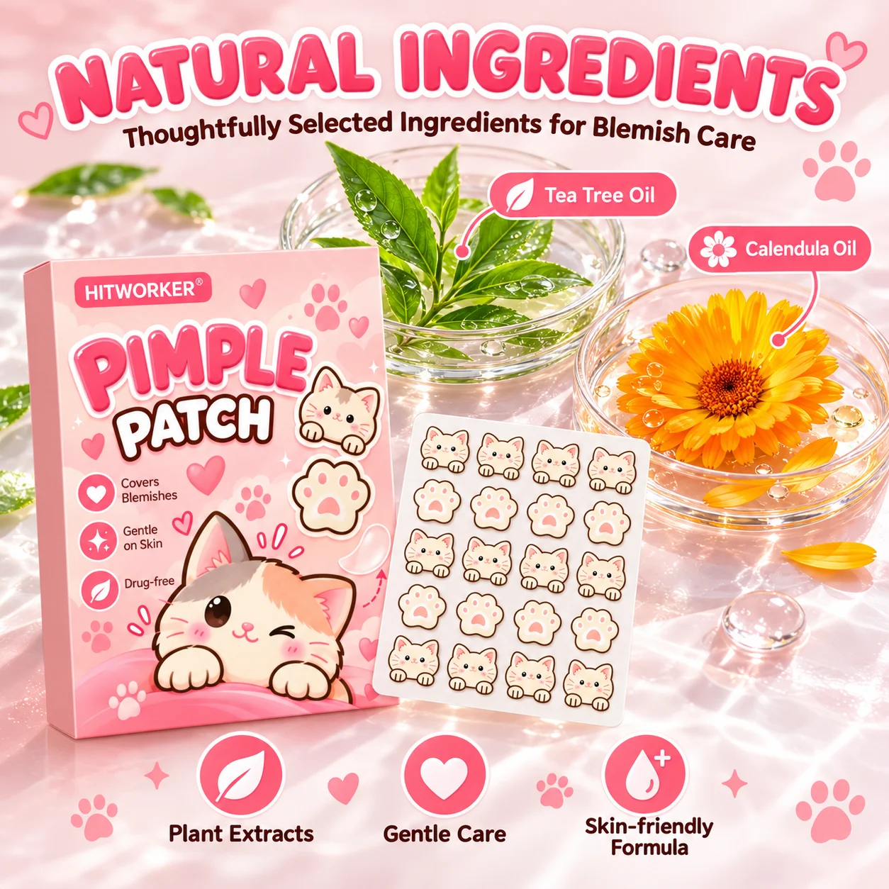 120/40Pcs Cute Cartoon Acne Pa - Skincare China recension och pris