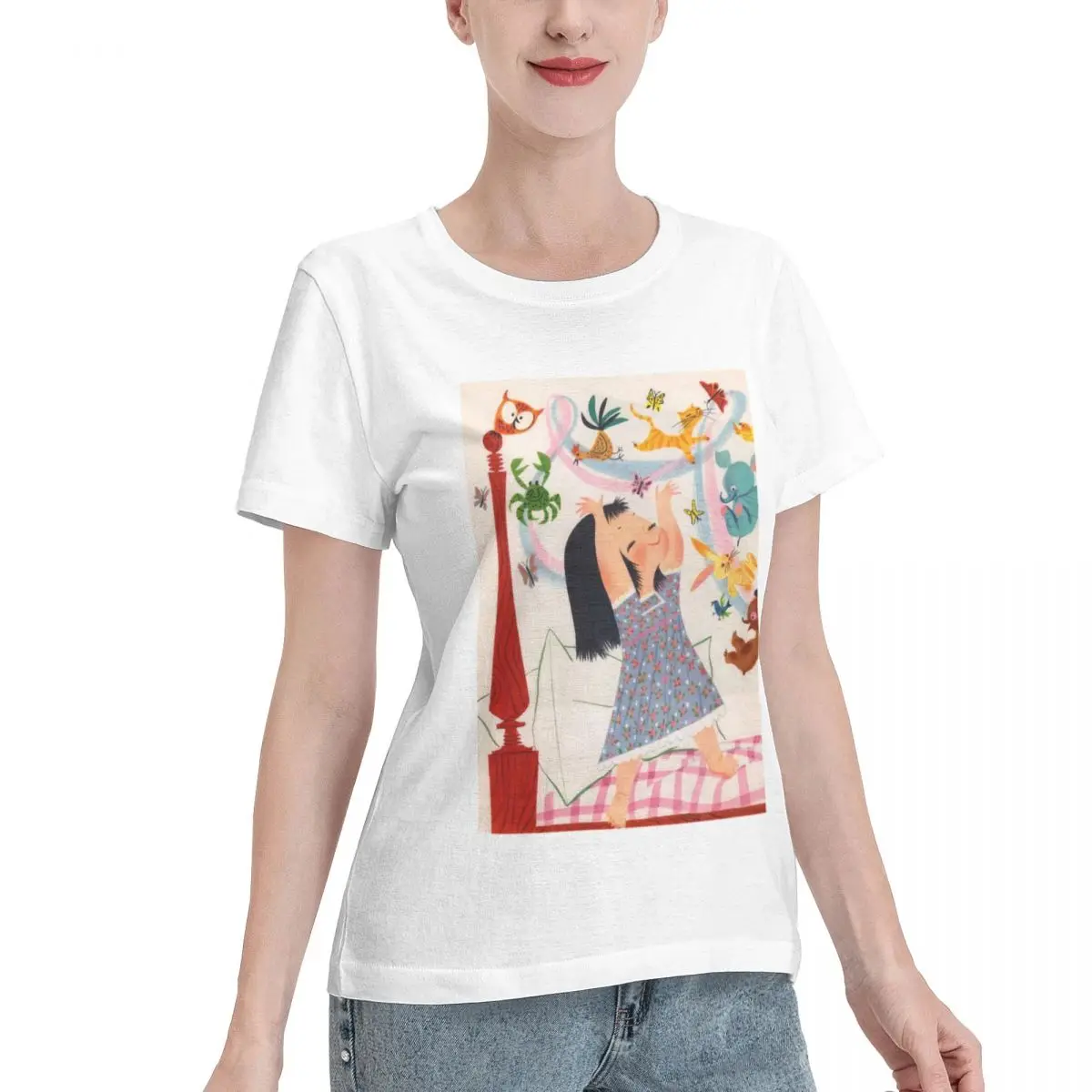 Custom Available Mary-blair Women's T-shirt Casual Comfy Daily Top