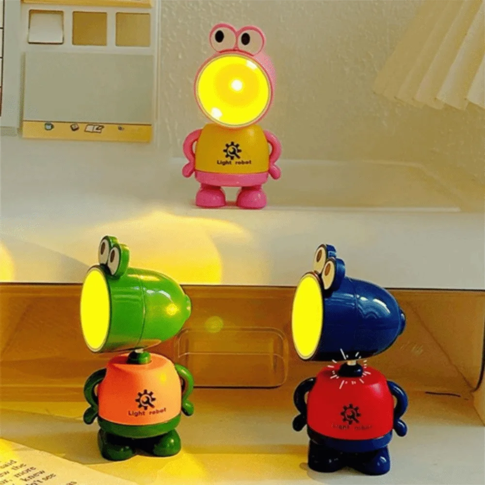 

Декоративный мини-светильник LED: складная настольная лампа в виде милой лягушки, ночник в стиле поп-арт, лампа для чтения, настольные лампы для рабочего стола