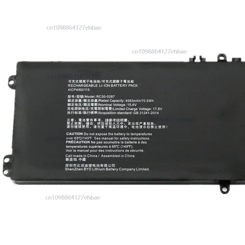 RC30-0287 Battery For Razer Blade Pro 17 RZ09 02876E92 03146W92 03295E42 0406AEA3 0406AEC3 0406BED3 0406BFA3 0406CEC3 0406CF63