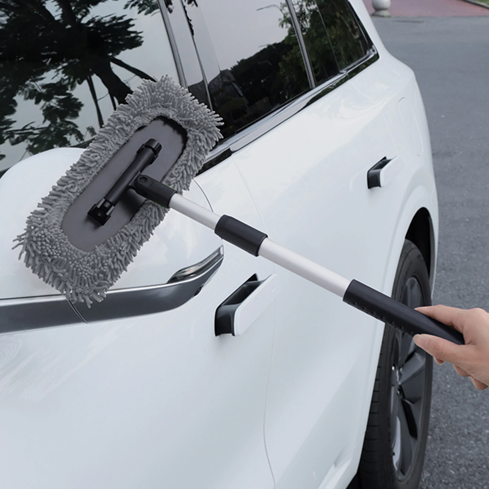 

Инструмент для очистки автомобильных стекол: вращающаяся на 180 градусов и выдвижная ручка, набор для мытья лобового стекла, очиститель для стекол салона автомобиля