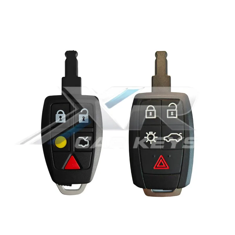 Replacement 5 Buttons Car Remote Key Shell Case Fob Housing Cover 30772198 LTQV0315TX for Volvo C30 C70 V50 S40