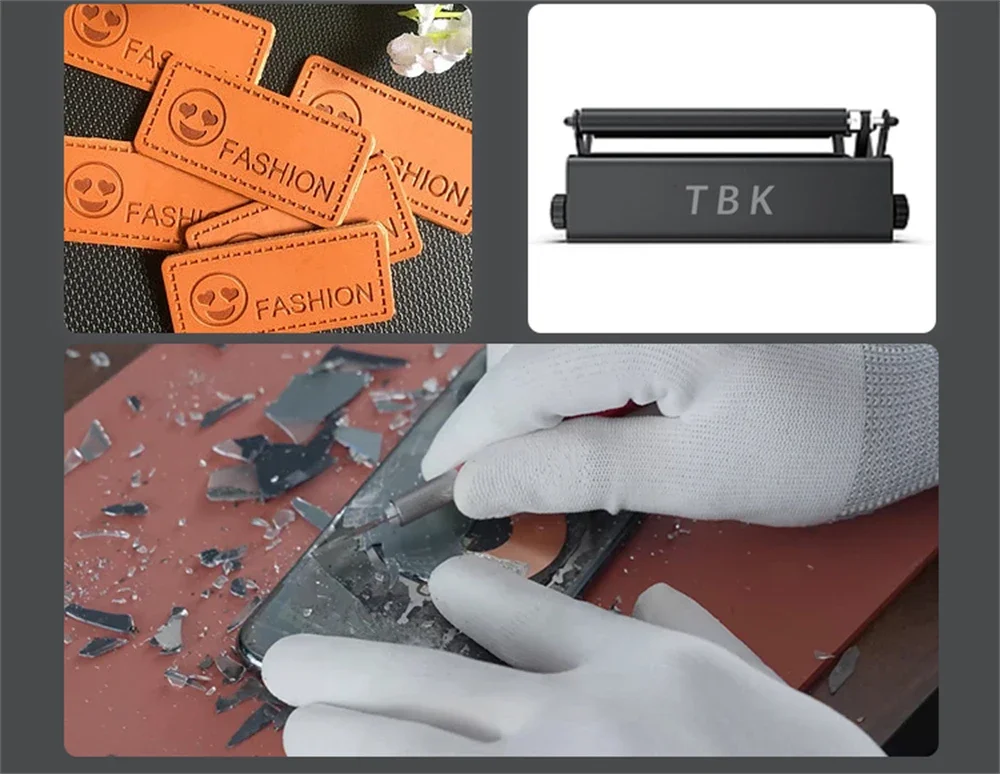 TBK-958T 20W Intelligent Laser Marking Machine OCA Glue Remove For iPhone XS 11 12 13 15 Pro Max Back Glass Separate Replacement