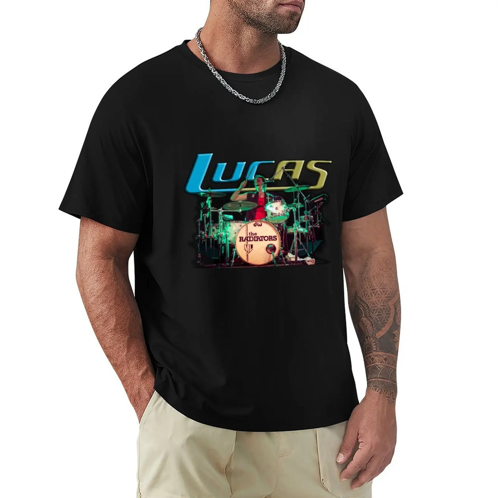 Officially Authorised Mark 'Skid' Lucas Live drum collection T-Shirt Quick Dry Outdoor Sports T-Shirt