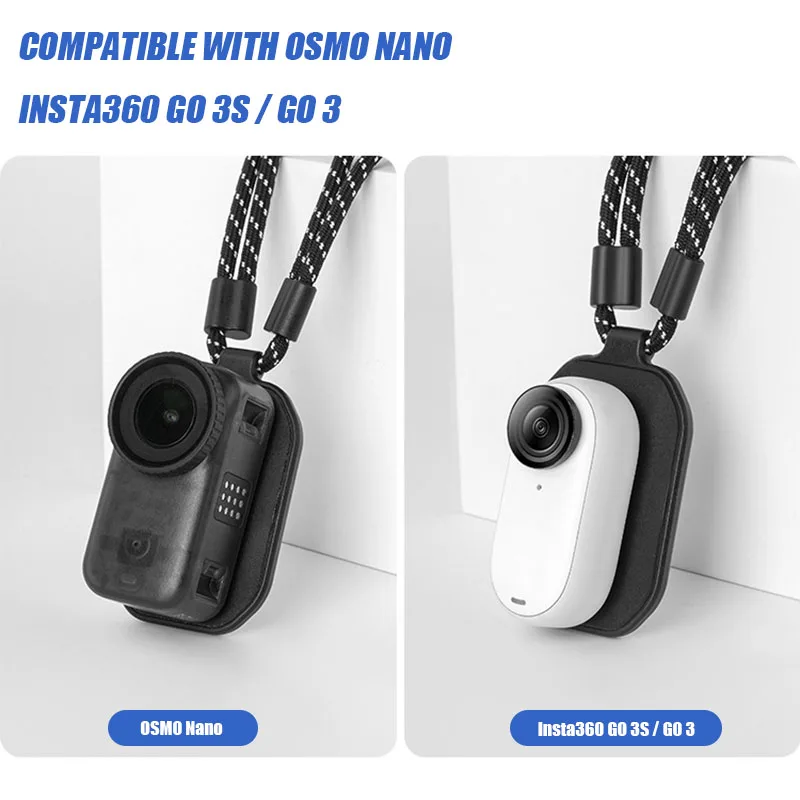 VOLODYMYR ميكروفون مغناطيسي يتم ارتداؤه على الرقبة لـ OSMO NanoGO 3/3S لشخص أول ميكروفون للرماية ملحقات الكاميرا #6