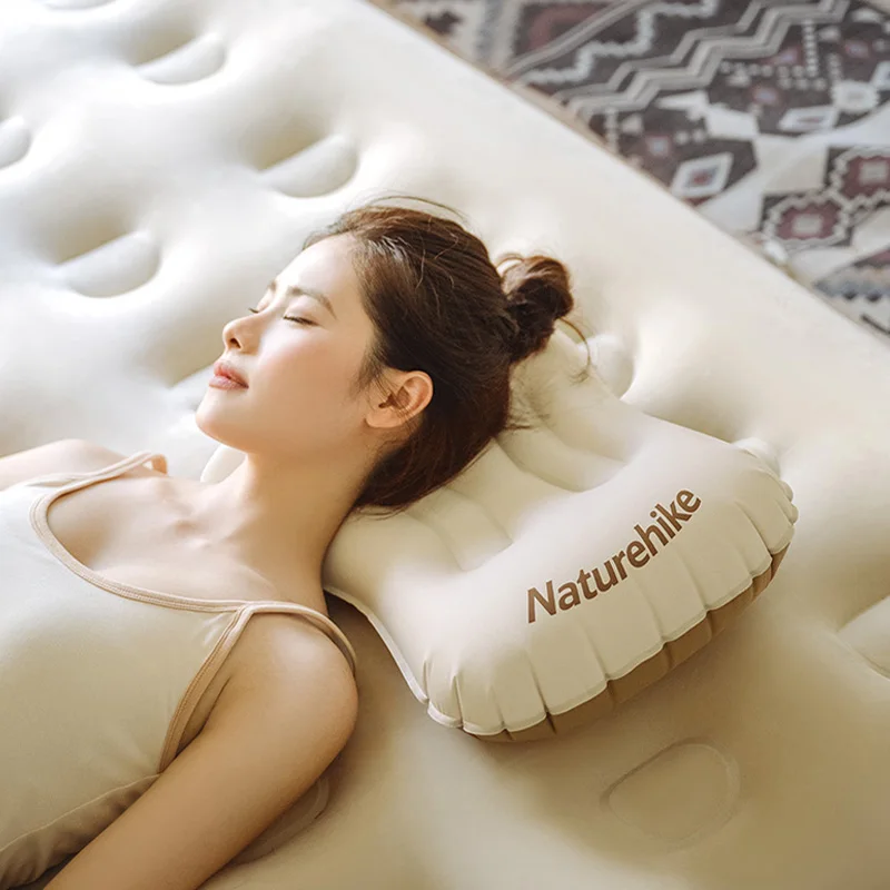Naturehike Camping Inflatable Pillow TPU Portable Ultralight Travel Hiking Air Sleeping Pillow for Neck Lumbar Support Cushion