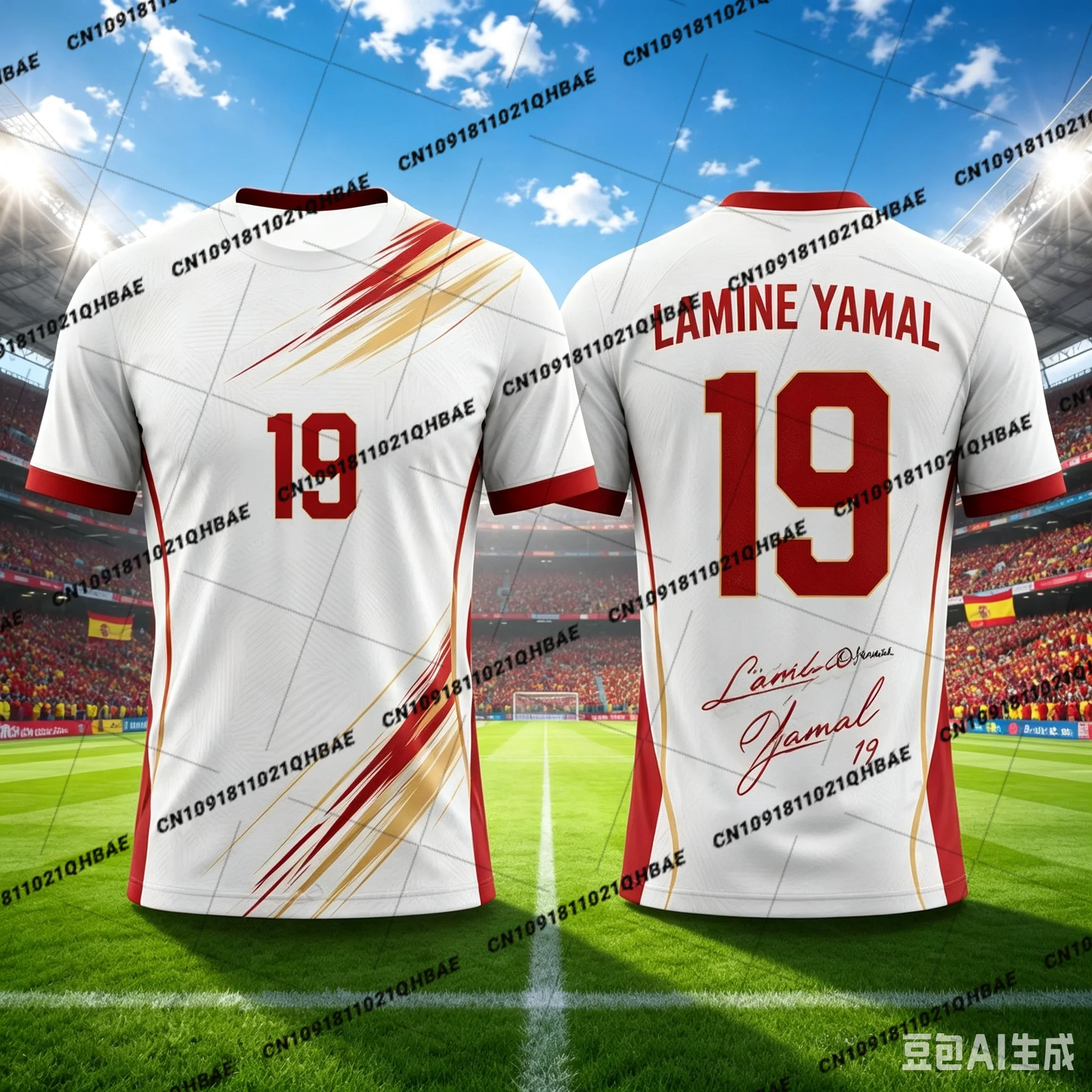 2026 New Summer Spain Team Yamal Football Jersey Kids Adults Personalized Collectible Soccer Shirt Training Match Sports Top