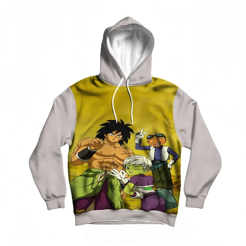 

Мужская осенне-зимняя толстовка Dragon Ball Super: Broly Broly Pan & Cabba с принтом высокого разрешения, аниме-дизайн, теплый пуловер для фанатов