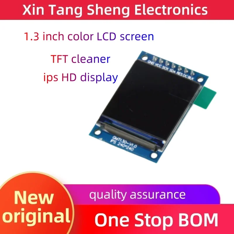 1.3 inch color LCD TFT display st7789 module ips HD display SPI interface 7 pins