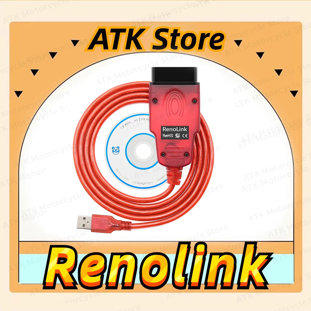 

2024 New Renolink V1.99 For Re-nault OBD2 Auto Cable Key Coding Reno Link 1.99 OBD ECU Programmer Tool for Re-nault