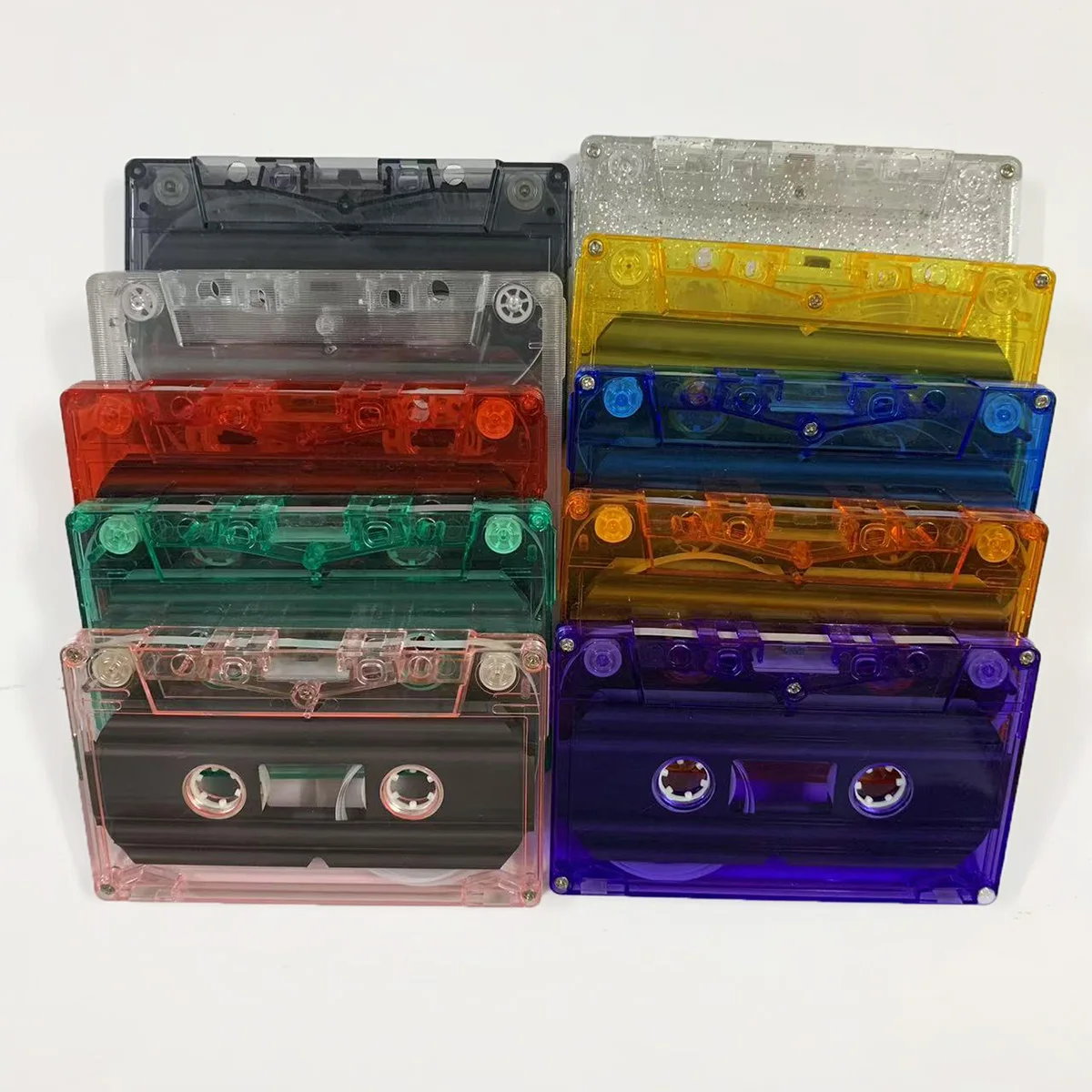 Leeres Klebebandgehäuse, Audioaufzeichnung, Kassettenhülle, leere Rolle zum Spulen, Kassette (kein innerer Kern und äußere Box) – Detail 12