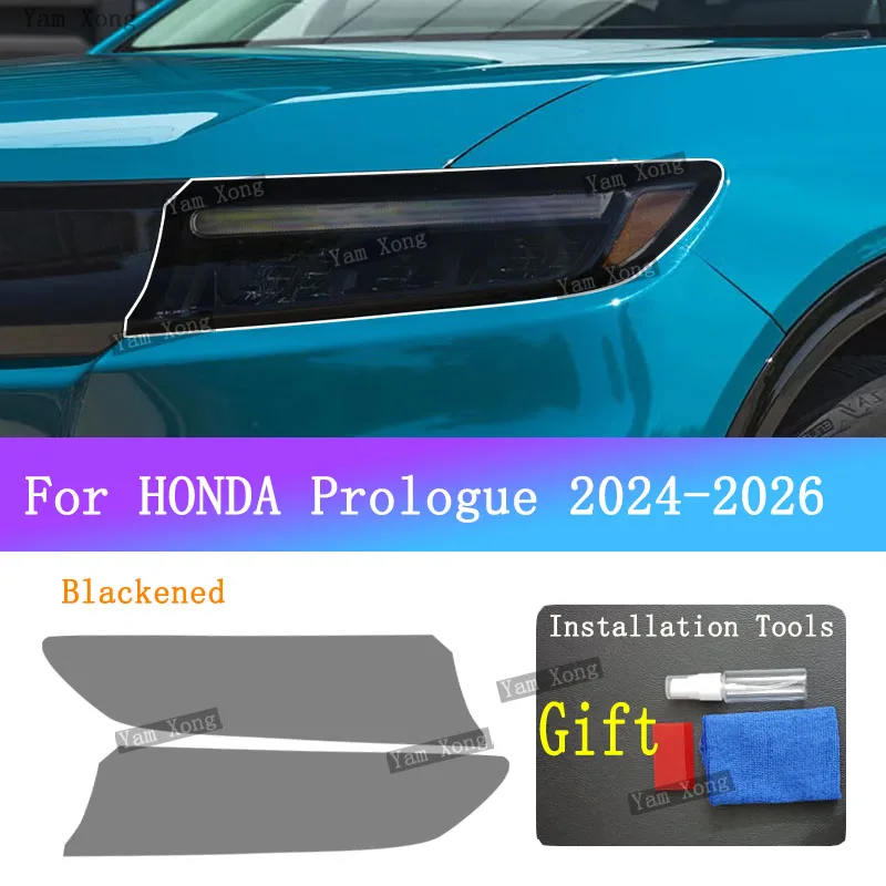 

For HONDA Prologue Car Exterior Front Lamp PPF Transparent Protective Sticker Headlight Light Black Anti-Scratch Car Pillar Film