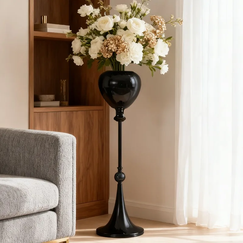 

Minimalist Iron Plant Stand Floor Standing Flower Holder for Living Room Balcony Home Decoration Creative Wedding Decor Planter