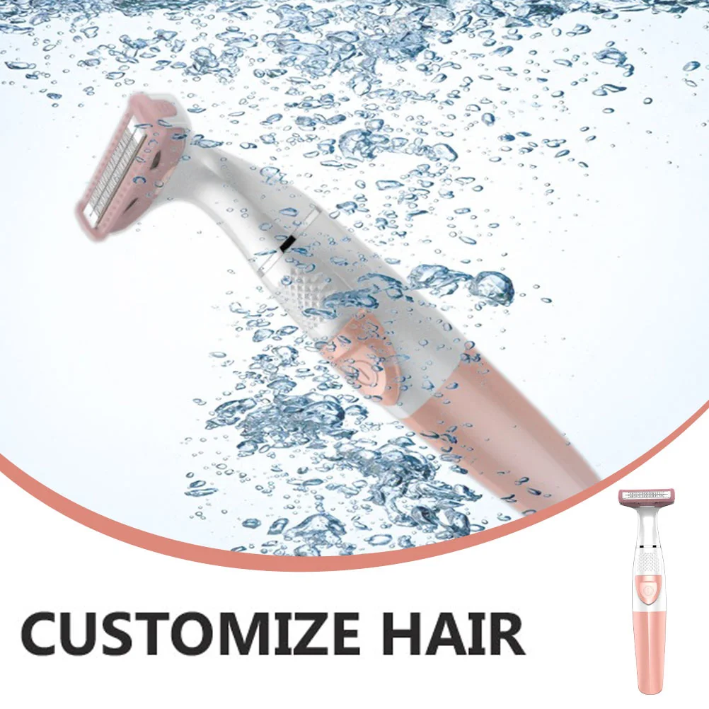 

Women Shaver Razor Legs Underarms Bikini Line Trimmer Remover Pink Long Lifespan Safe ABS Material Body Hair Tool