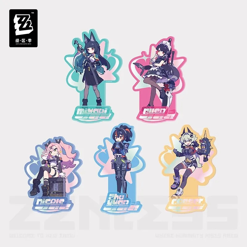 [Genuine] miHoYo Game Zenless Zone Zero Acrylic Plaque Hoshimi Ellen Nicole Zhu Yuan Desktop Ornament Prop Cosplay Xmas Gifts